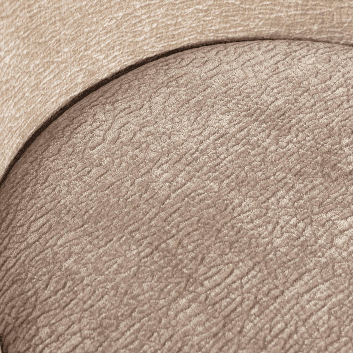 BePureHome Vogue barstoel 80cm 3d chenille zand Beige|Bruin Barstoel