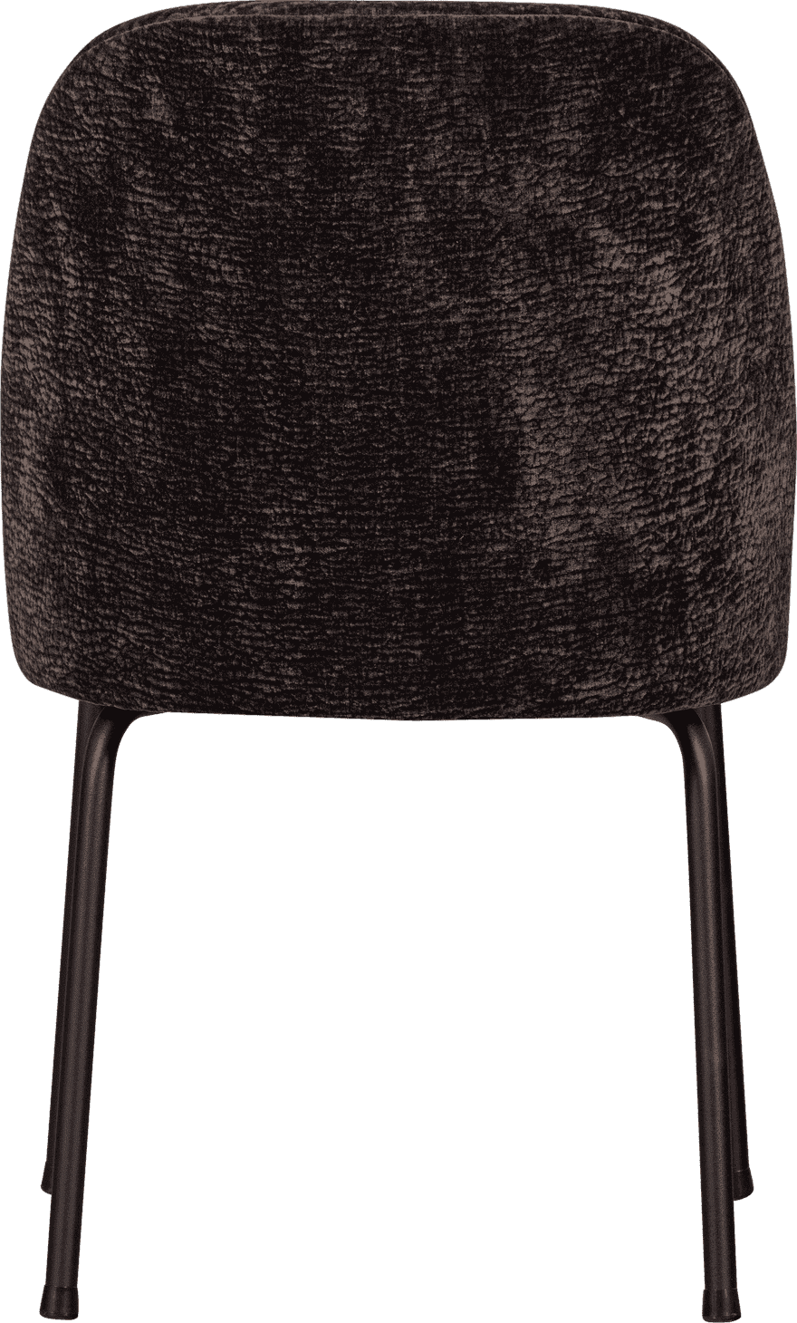 BePureHome Vogue eetkamerstoel 3d chenille donkerbruin Bruin Eetkamerstoel