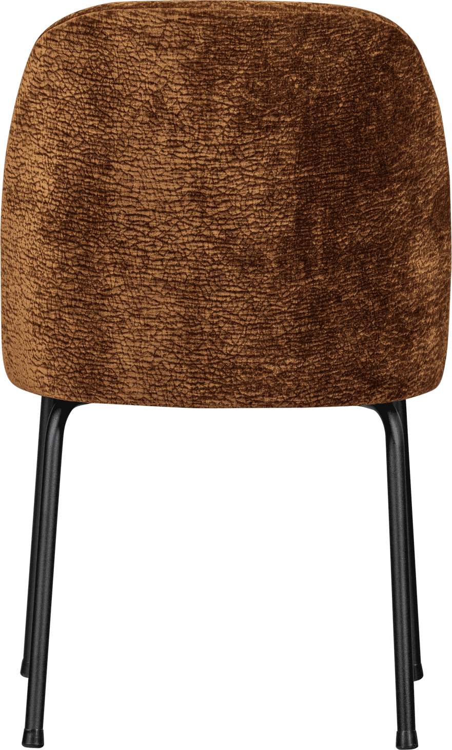 BePureHome Vogue eetkamerstoel 3d chenille midden bruin Bruin Eetkamerstoel