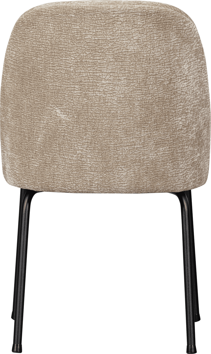 BePureHome Vogue eetkamerstoel 3d chenille zand Beige|Bruin Eetkamerstoel