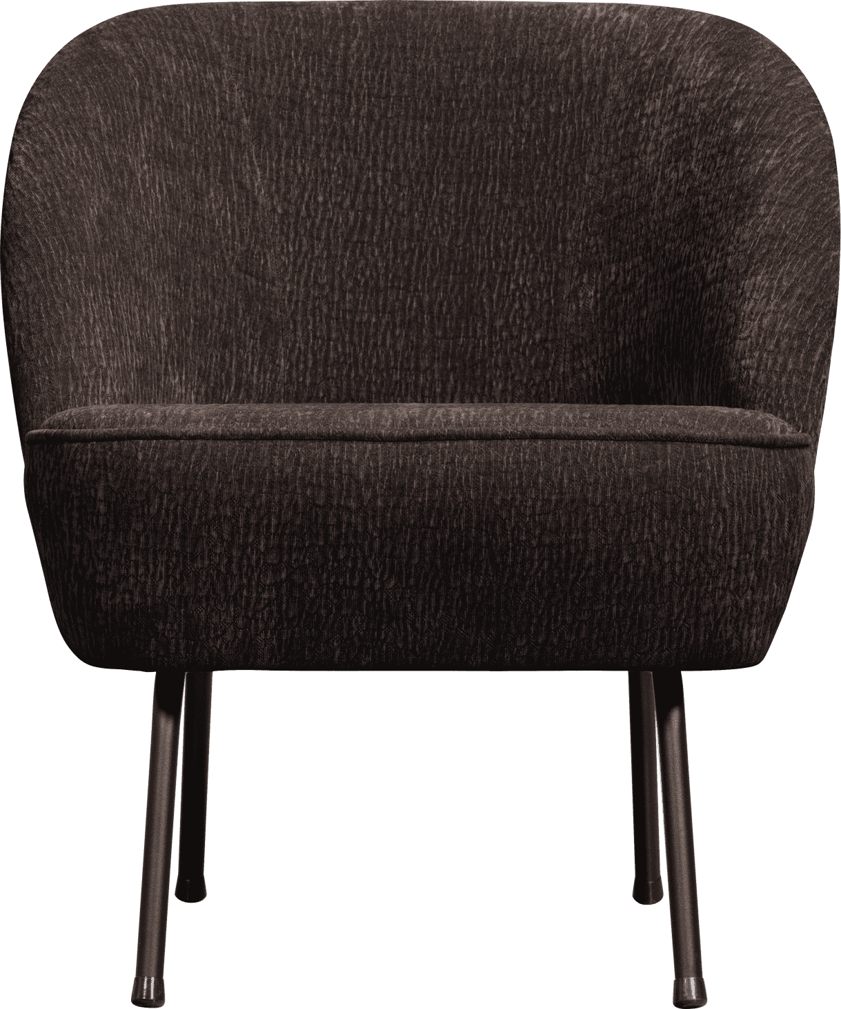 BePureHome Vogue fauteuil 3d chenille donkerbruin Bruin Fauteuil