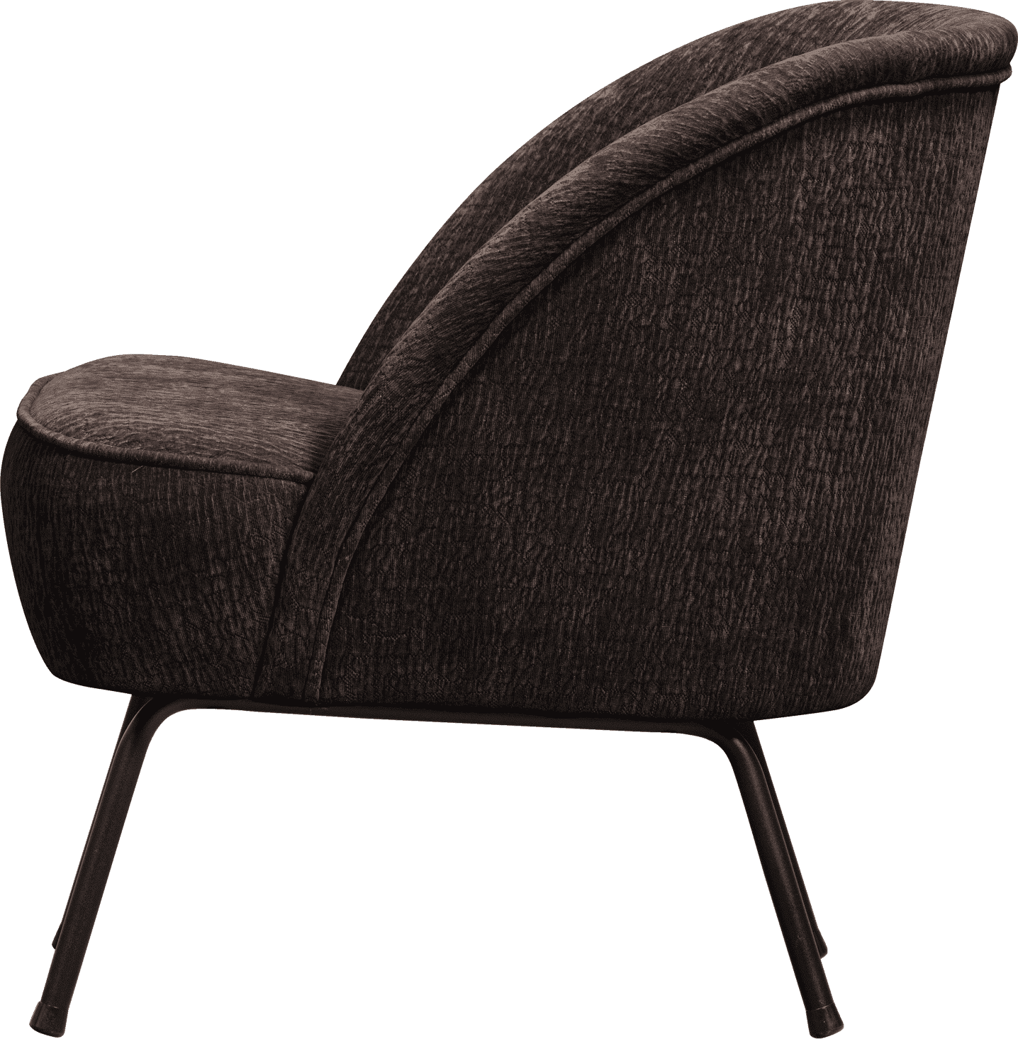 BePureHome Vogue fauteuil 3d chenille donkerbruin Bruin Fauteuil
