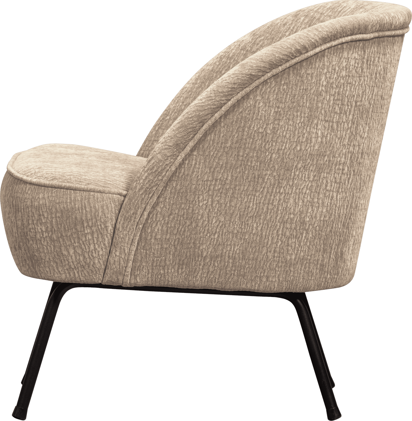 BePureHome Vogue fauteuil 3d chenille zand Beige|Bruin Fauteuil