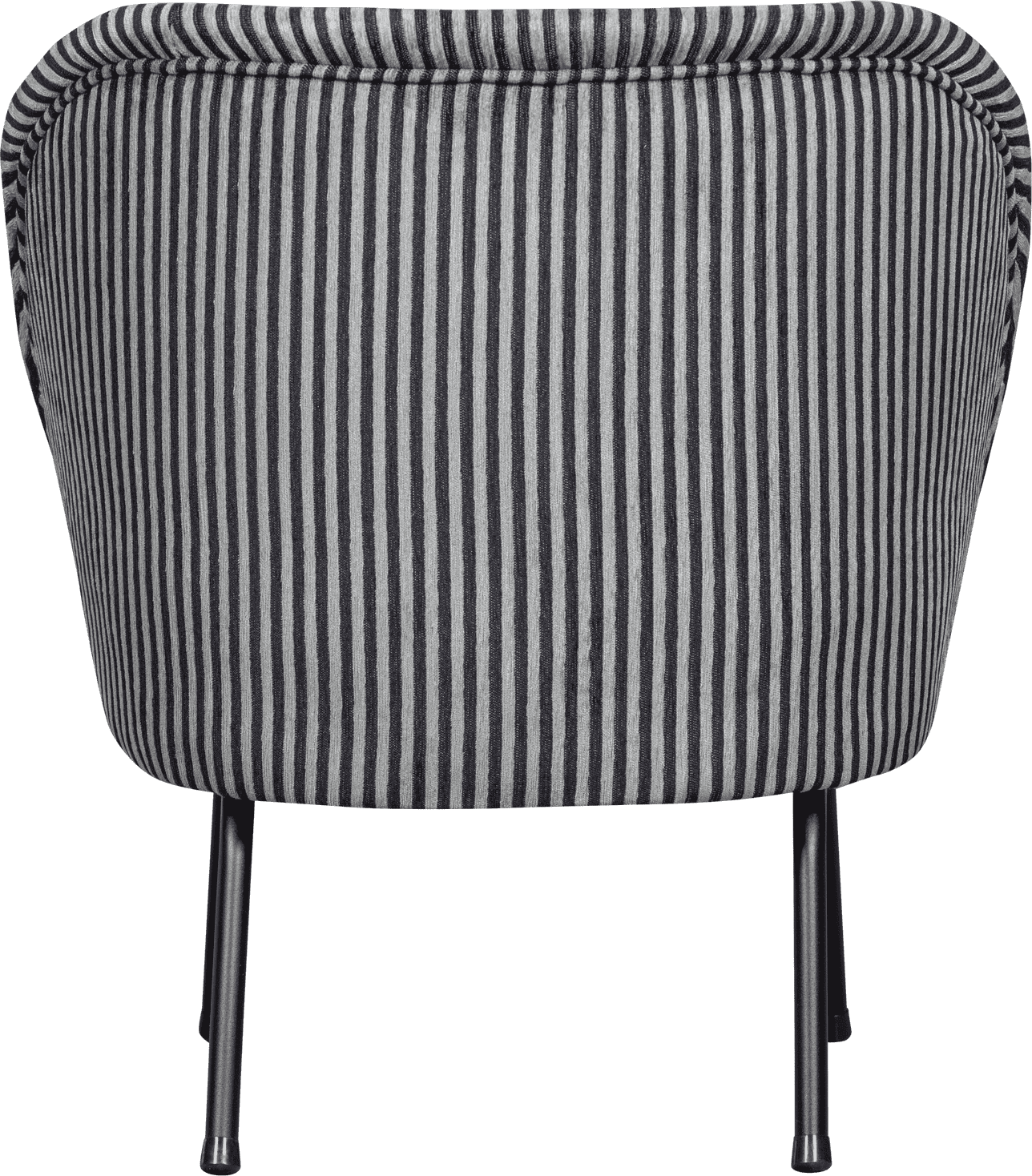 BePureHome Vogue fauteuil streep zwart/grijs Zwart Fauteuil