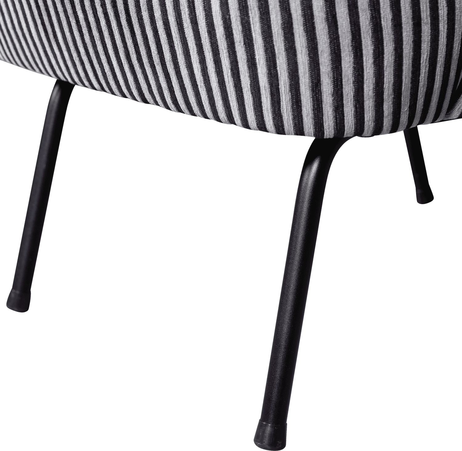 BePureHome Vogue fauteuil streep zwart/grijs Zwart Fauteuil
