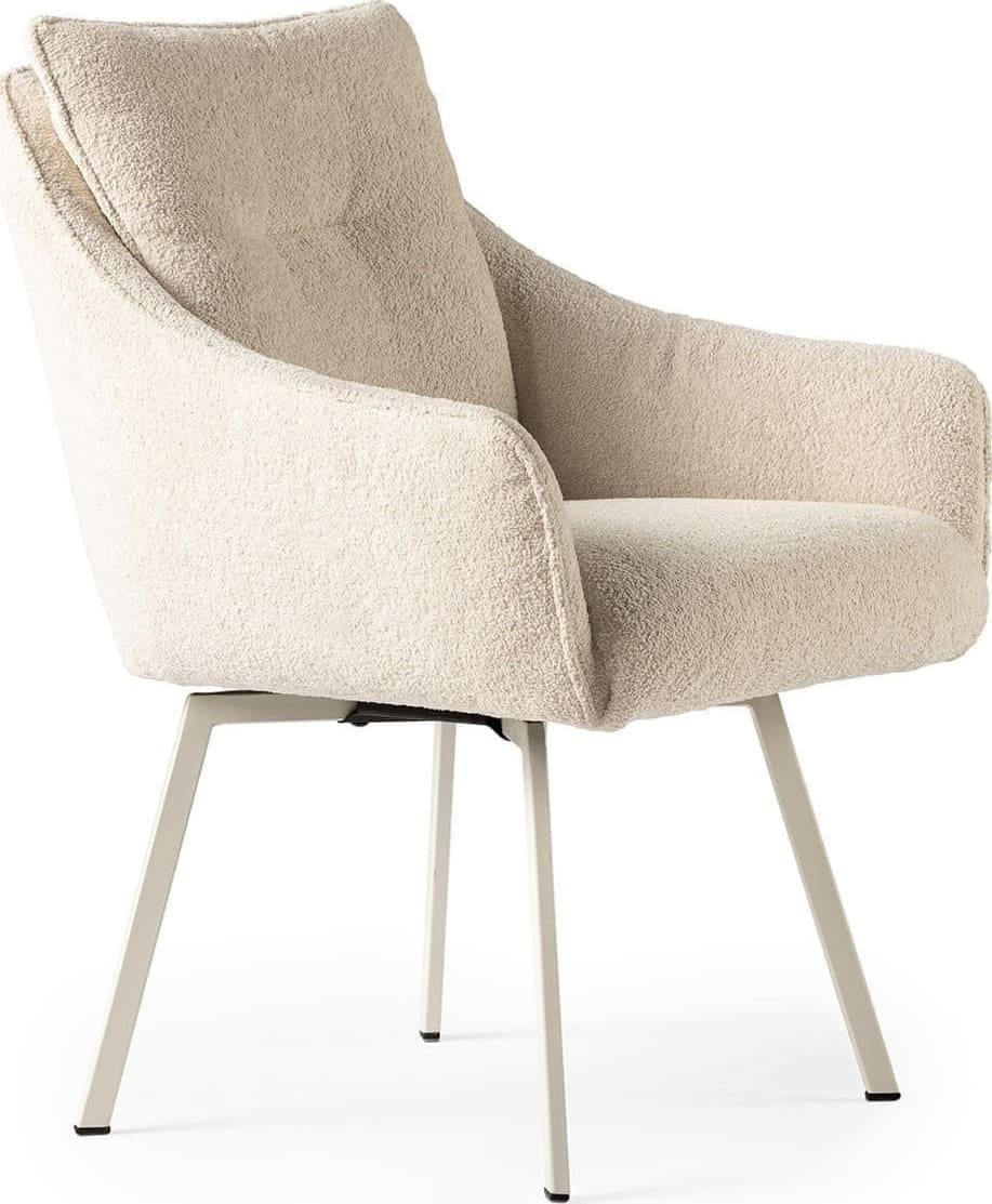 Feelings Wonen meubelen Sven eetkamerstoel beige Beige|Wit Eetkamerstoel