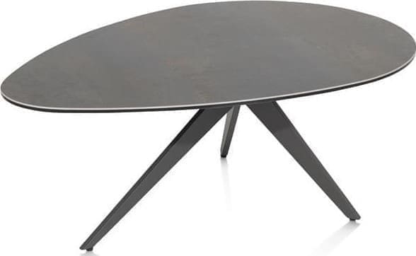 Henders & Hazel Lazio salontafel 100 x 70 cm. Antraciet Bijzettafel