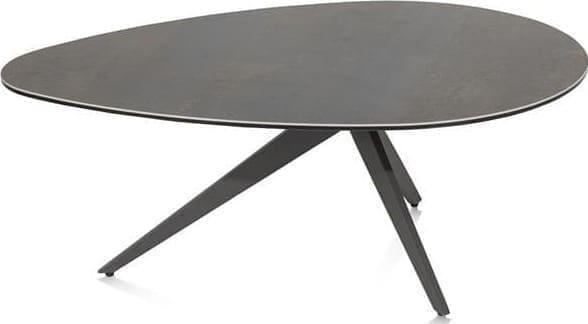 Henders & Hazel Lazio salontafel 100 x 70 cm. Antraciet Bijzettafel