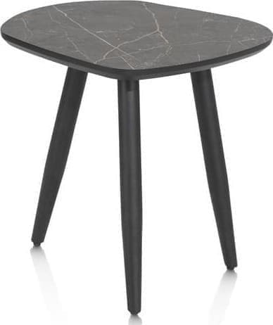 Henders & Hazel Palazio bijzettafel 40 x 40 cm - onyx Zwart Bijzettafel