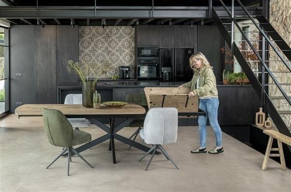 Henders & Hazel Pavalon uitschuiftafel 200 (+ 78) x 100 cm - natural Naturel Eettafel