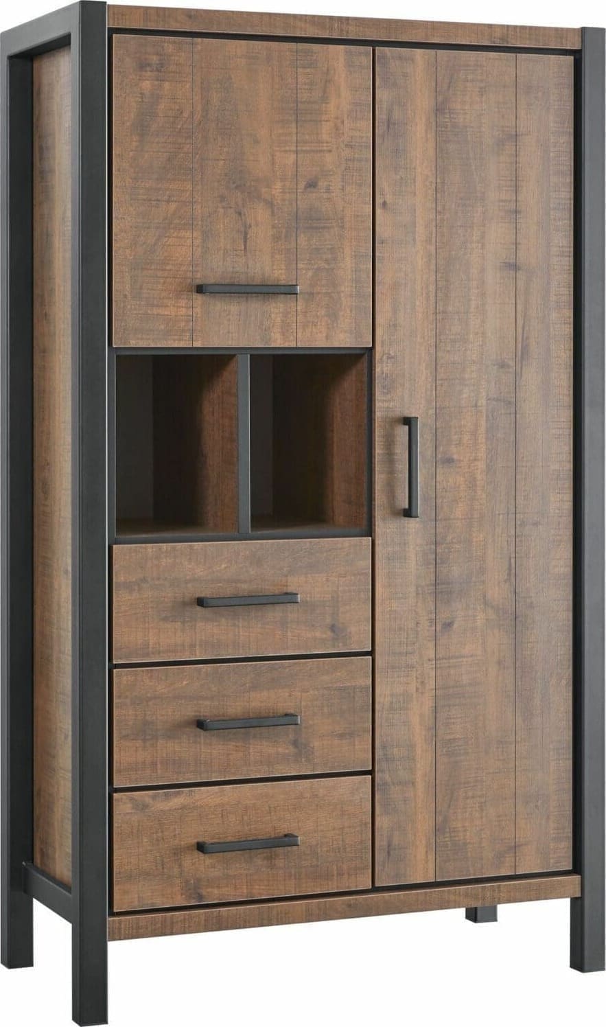 Profijt Meubel Opbergkast Mantera dark mango Bruin|Naturel Kast|Bergkast