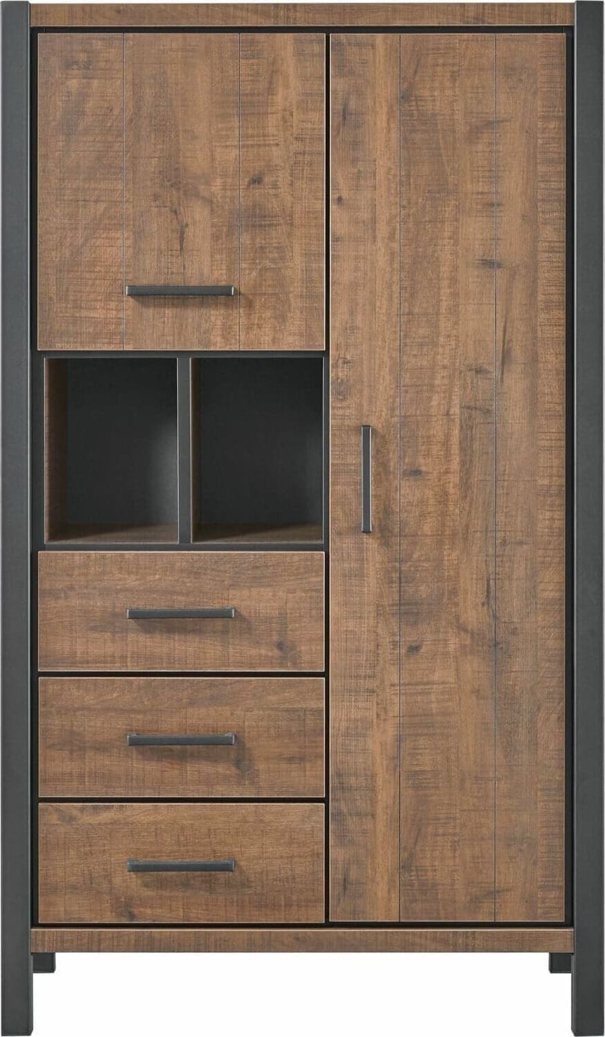 Profijt Meubel Opbergkast Mantera dark mango Bruin|Naturel Kast|Bergkast