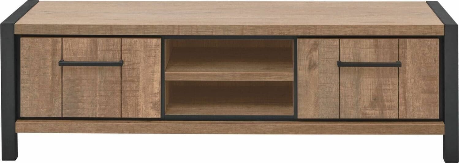Profijt Meubel Tv-meubel Mantera dark mango Bruin|Naturel Tv-meubel|Tv-dressoir