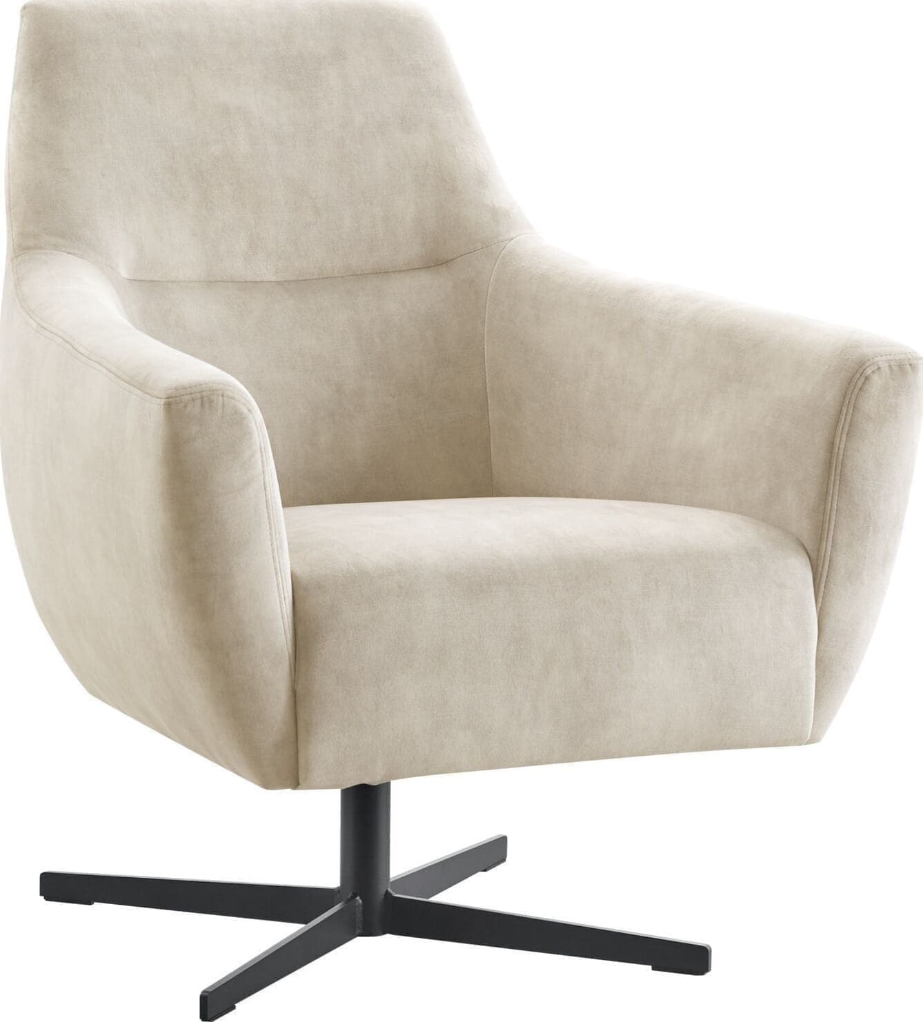 Pronto Wonen Draaifauteuil Gudo lichtgrijs Grijs Draaifauteuil