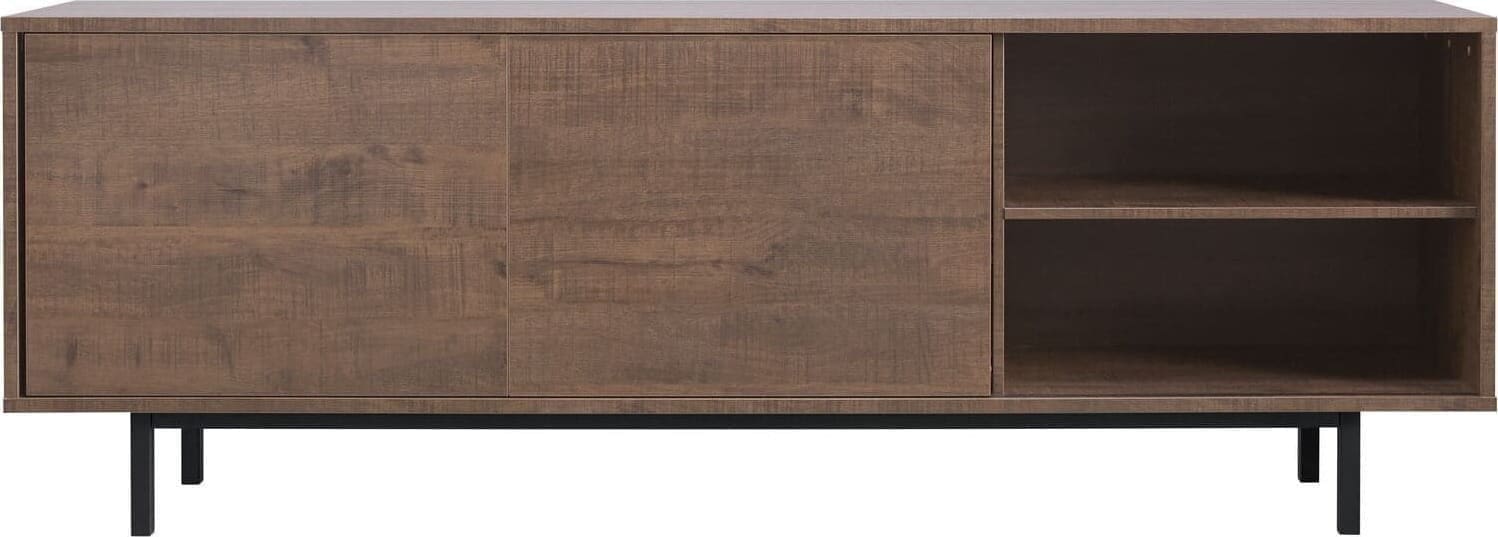 Pronto Wonen Dressoir Spazzare dark mango Bruin|Naturel Dressoir