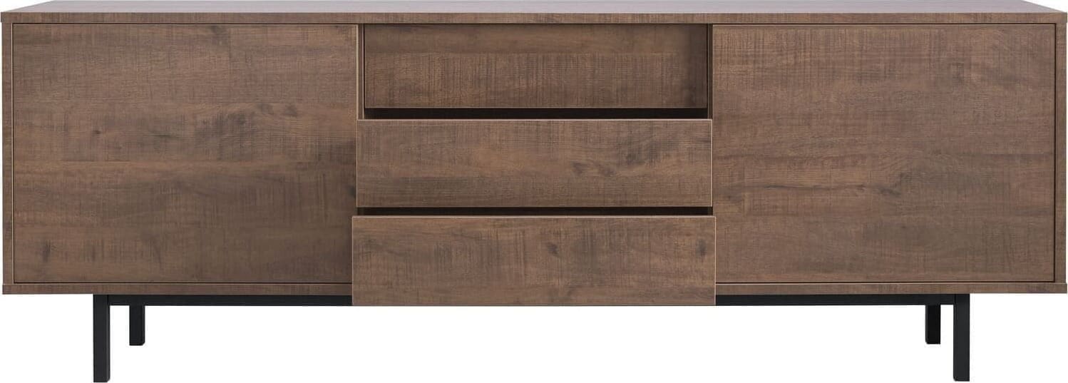 Pronto Wonen Dressoir Spazzare dark mango Bruin|Naturel Dressoir