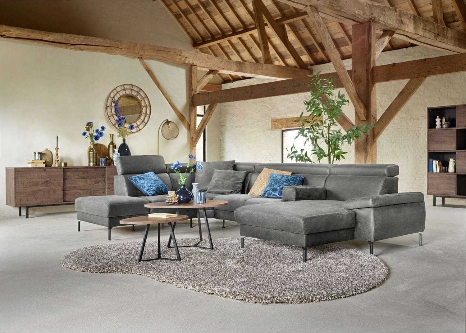Pronto Wonen Dressoir Spazzare dark mango Bruin|Naturel Dressoir