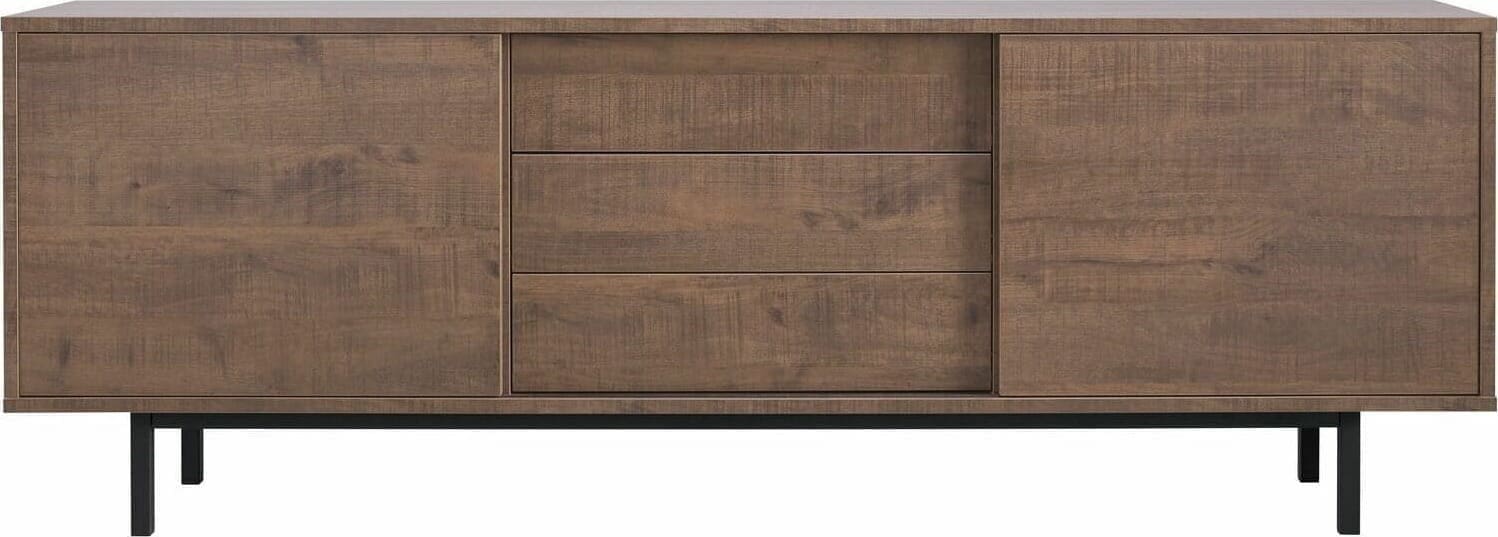Pronto Wonen Dressoir Spazzare dark mango Bruin|Naturel Dressoir