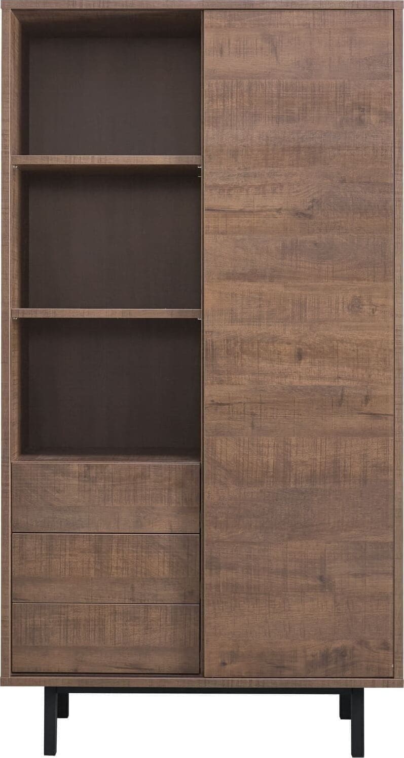 Pronto Wonen Opbergkast Spazzare (100 Cm) dark mango Bruin|Naturel Dressoir