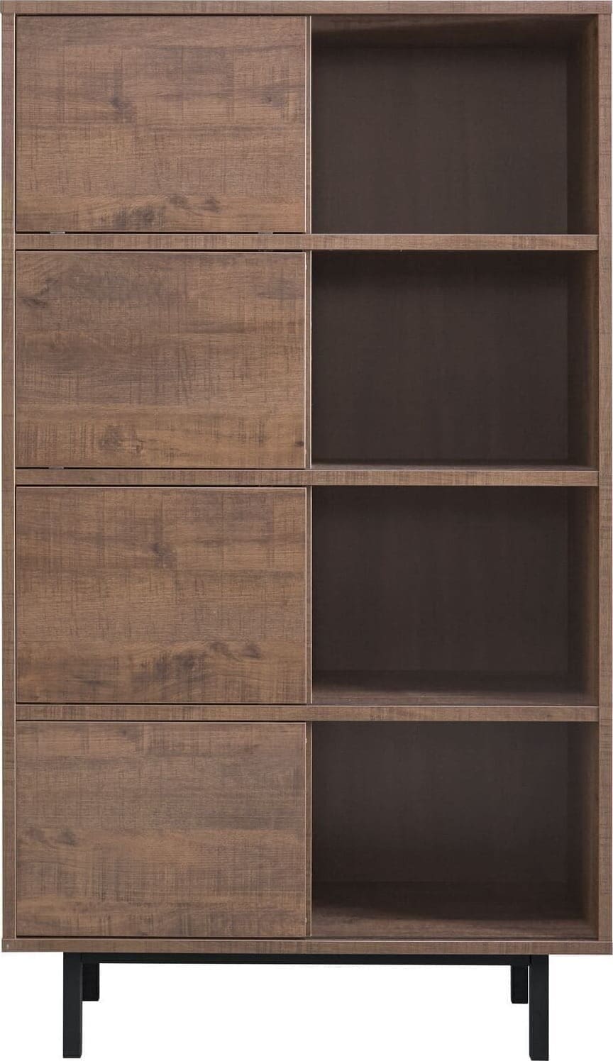 Pronto Wonen Opbergkast Spazzare laag (100 Cm) dark mango Bruin|Naturel Dressoir