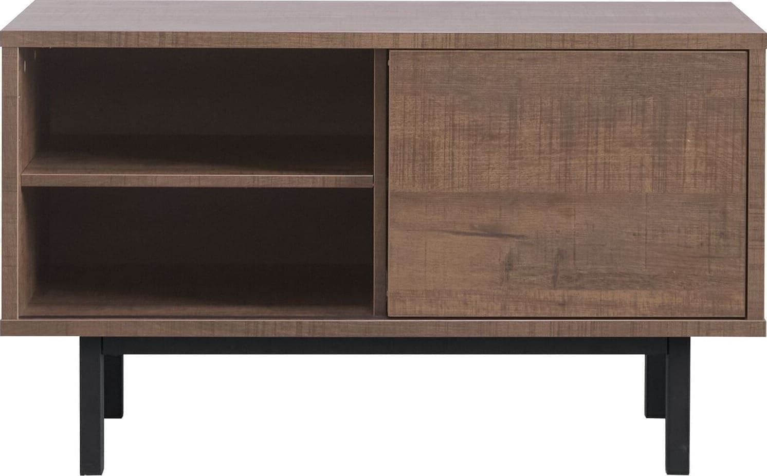 Pronto Wonen Tv-meubel Spazzare (100 Cm) dark mango Bruin|Naturel Dressoir