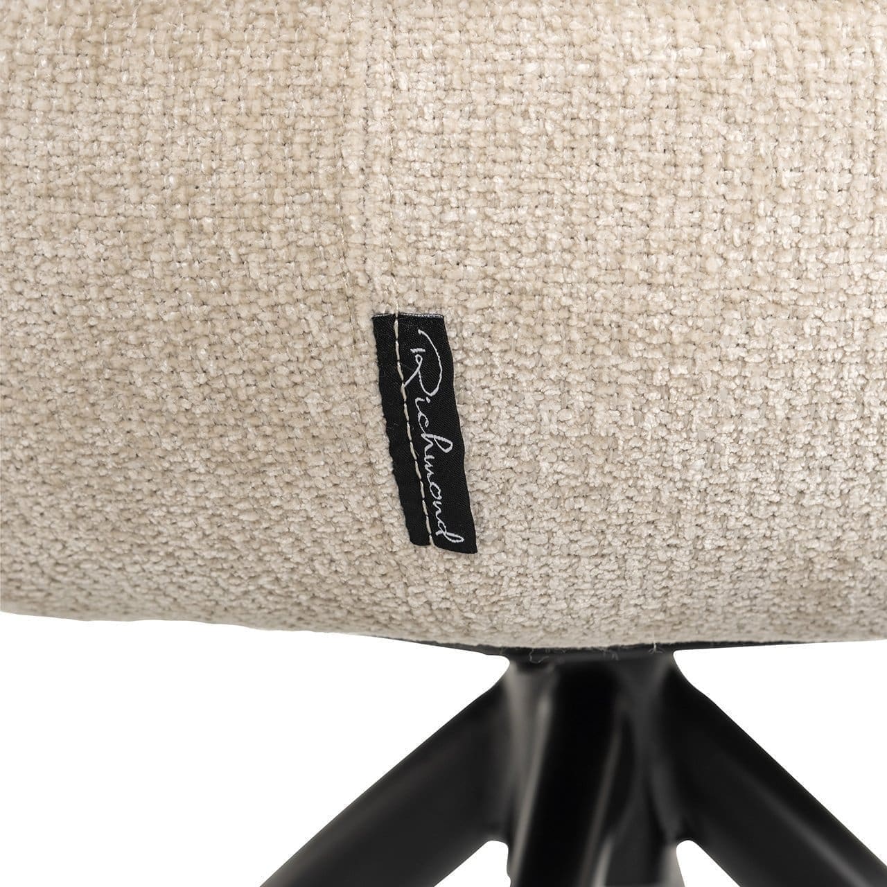 Richmond Interiors Draaifauteuil Kayla cream unicorn Eetkamerstoel