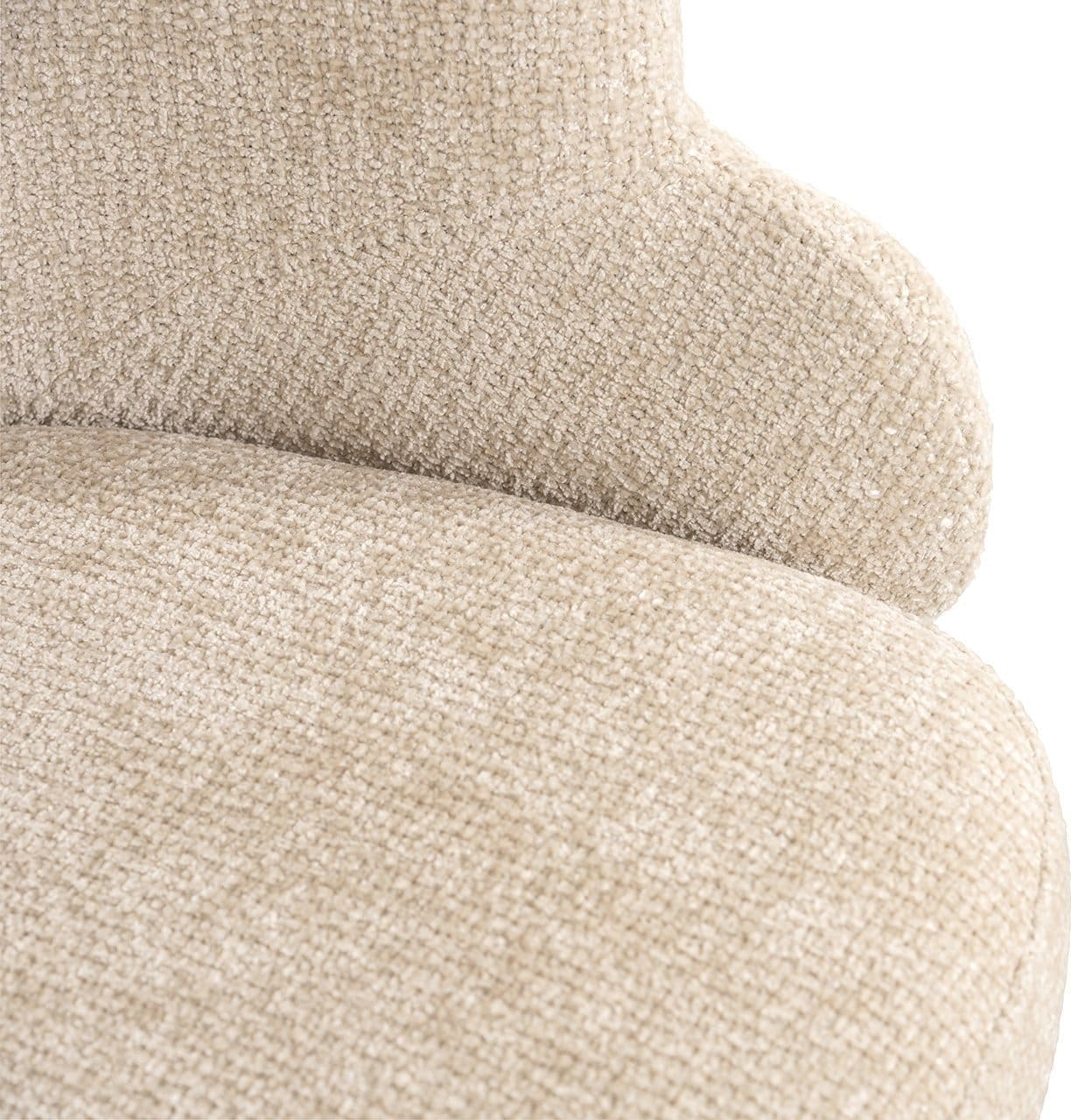 Richmond Interiors Draaifauteuil Kayla cream unicorn Eetkamerstoel
