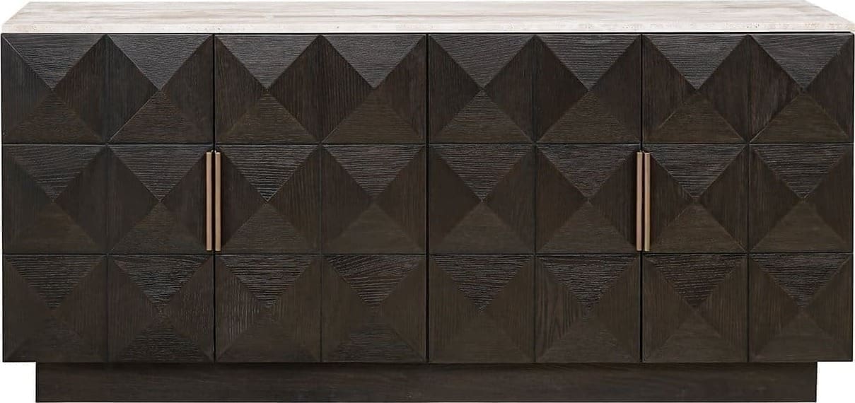 Richmond Interiors Dressoir Claremont 4-deurs Bruin Wandtafel