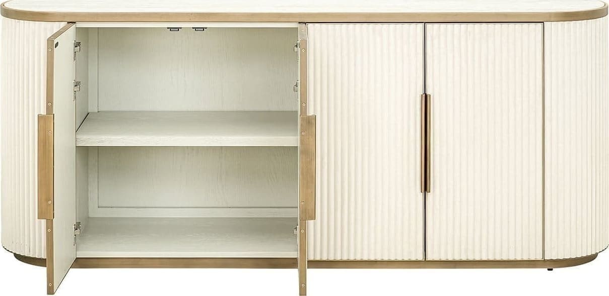 Richmond Interiors Dressoir Tivoli 4-deurs Wit Dressoir