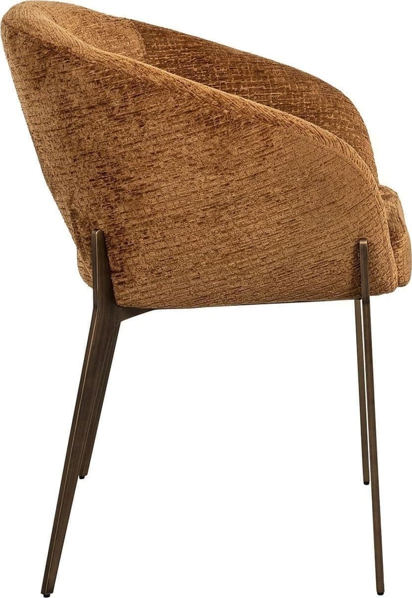 Richmond Interiors Eetkamerstoel Kenzi cognac fusion Eetkamerstoel
