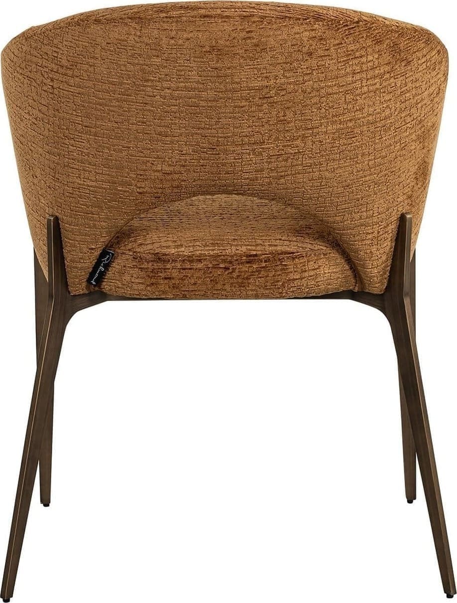 Richmond Interiors Eetkamerstoel Kenzi cognac fusion Eetkamerstoel