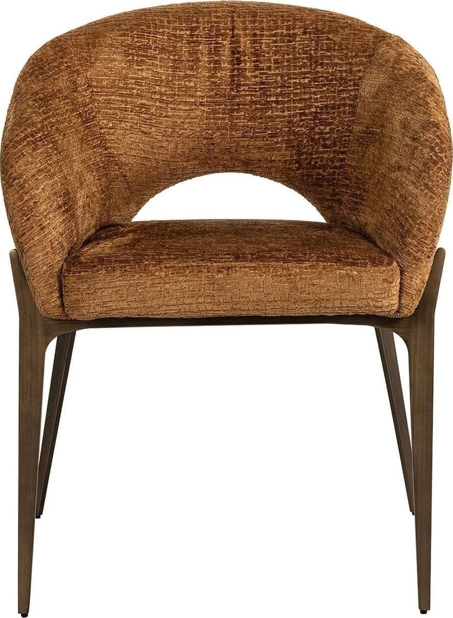 Richmond Interiors Eetkamerstoel Kenzi cognac fusion Eetkamerstoel