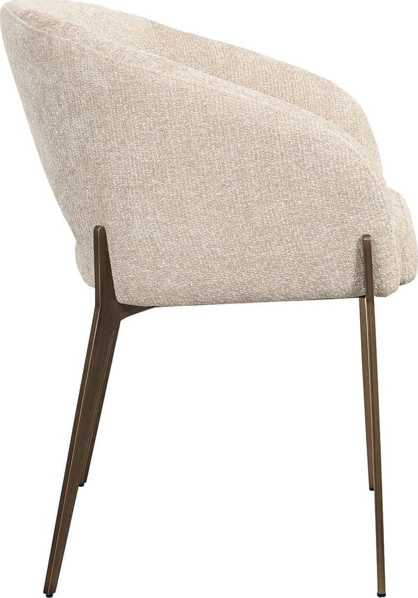 Richmond Interiors Eetkamerstoel Kenzi cream unicorn Eetkamerstoel
