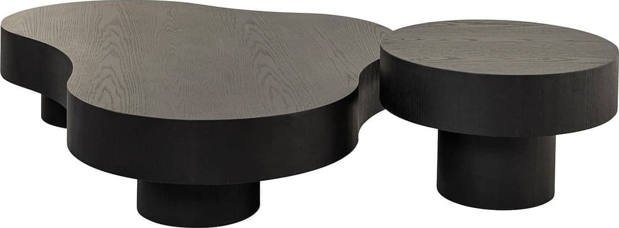 Richmond Interiors Salontafel Bogor set van 2 dark coffee Bruin Salontafel