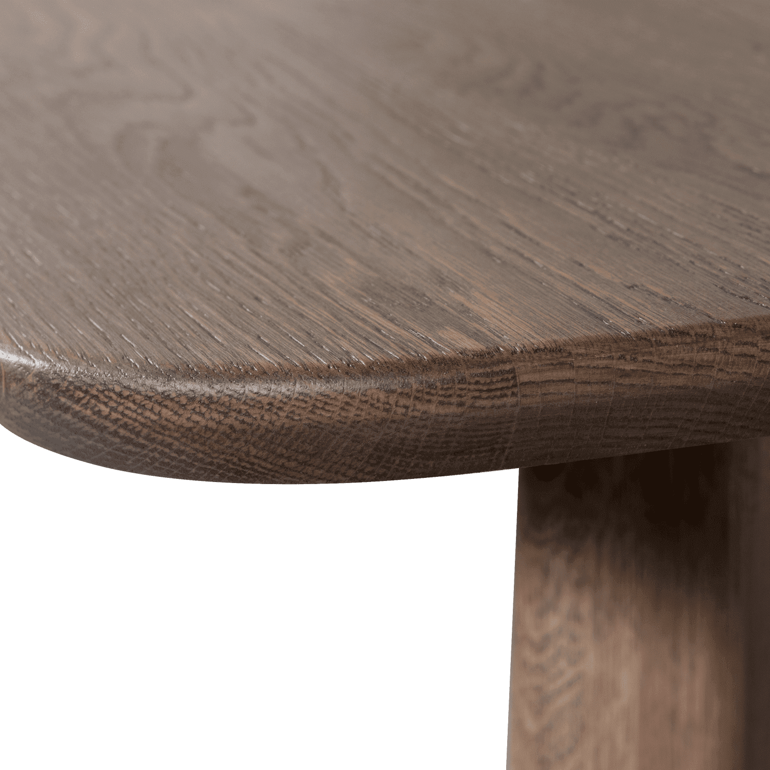 WOOOD Eettafel eettafel deens ovaal dl 220x100cm cashmere brown Grijs Eettafel