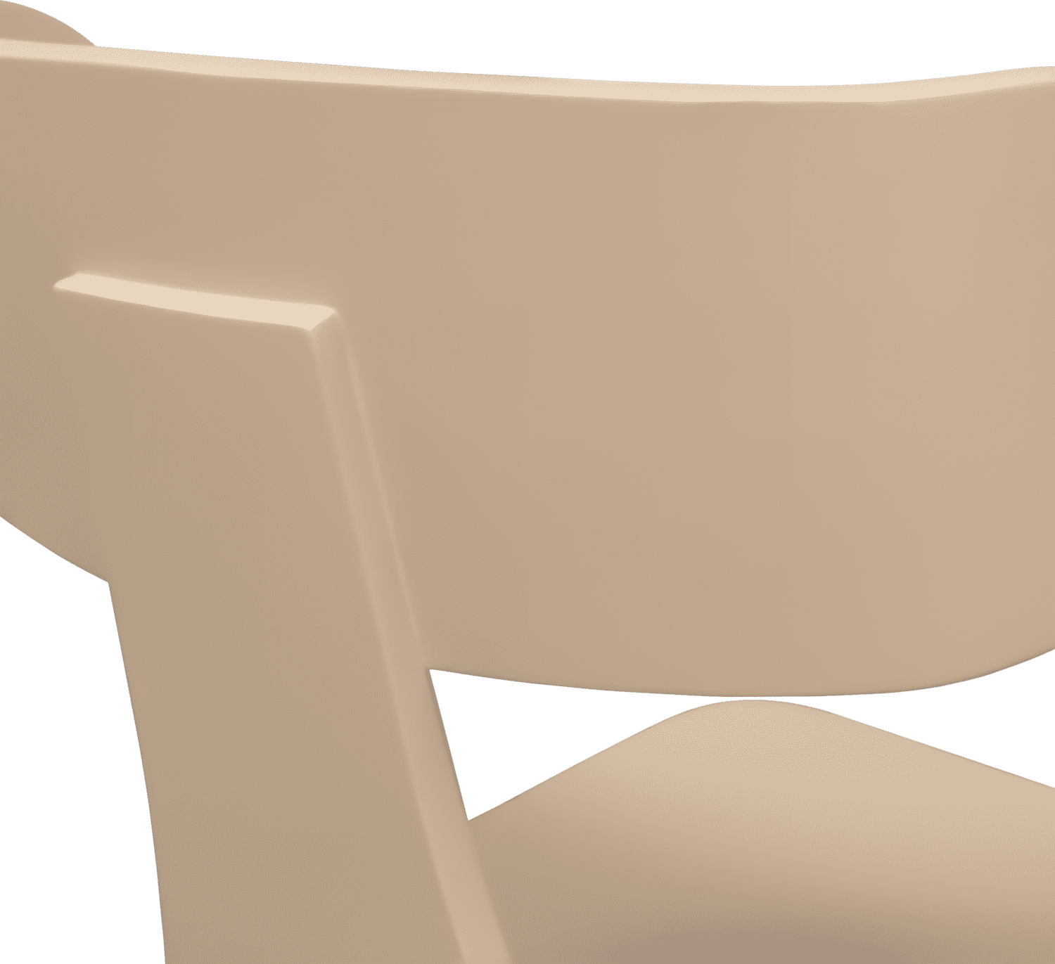 WOOOD Form houten stoel met metalen poot zand Beige|Bruin Eetkamerstoel