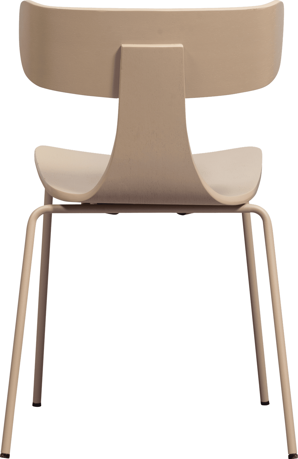 WOOOD Form houten stoel met metalen poot zand Beige|Bruin Eetkamerstoel