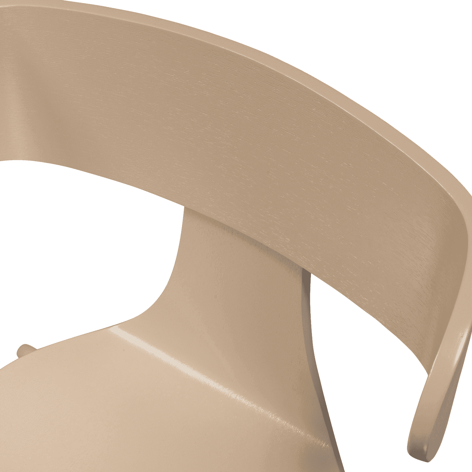 WOOOD Form houten stoel met metalen poot zand Beige|Bruin Eetkamerstoel