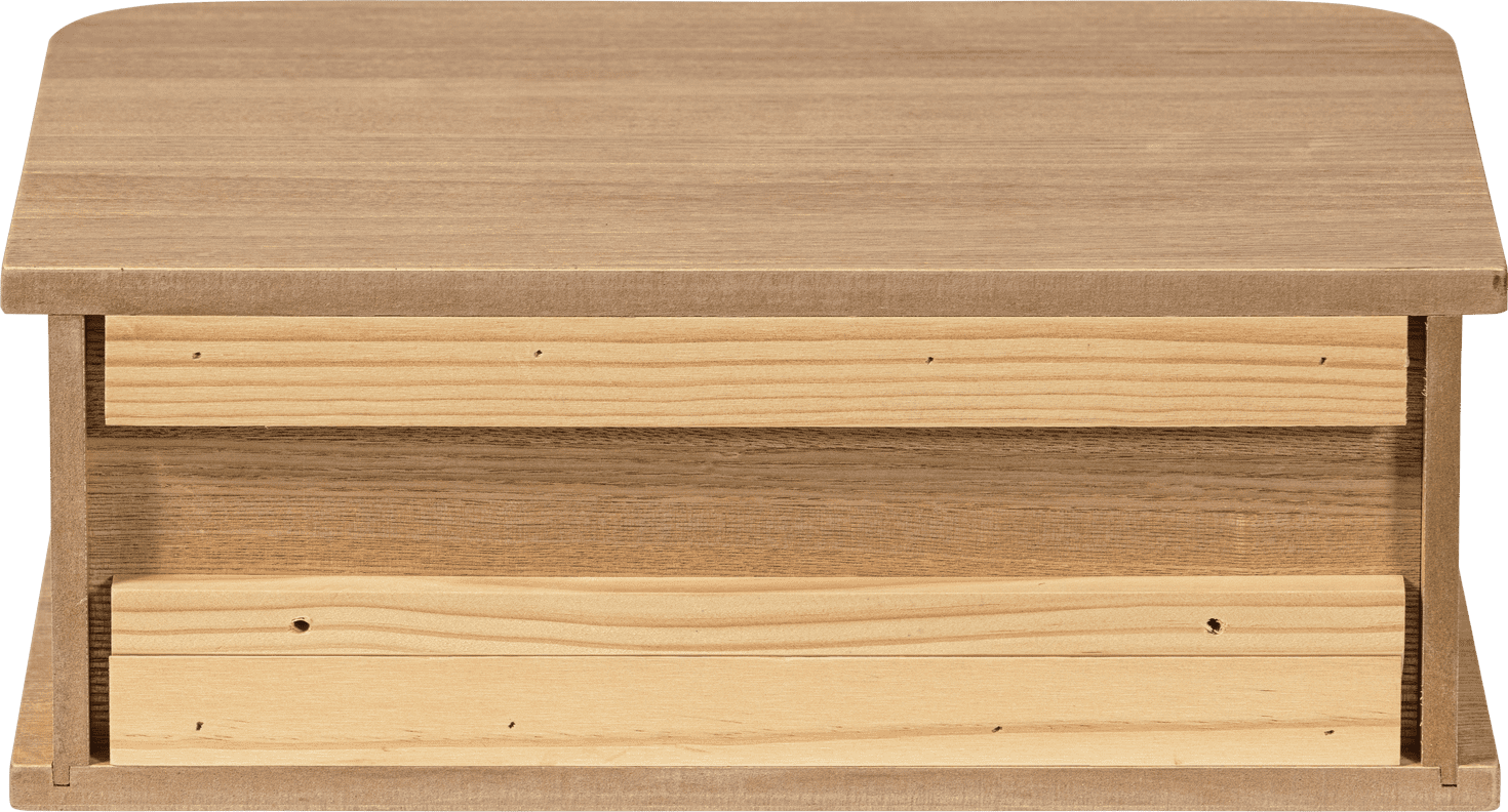 WOOOD Jena hangend nachtkastje links/rechts hout naturel Naturel Nachtkastje