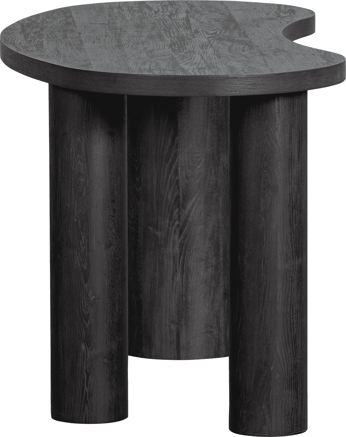 WOOOD Maan organisch sidetable/bureau mdf donkerbruin Bruin Bureau