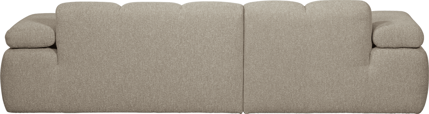 WOOOD Mojo chaise longue links boucle beige melange Beige Bank