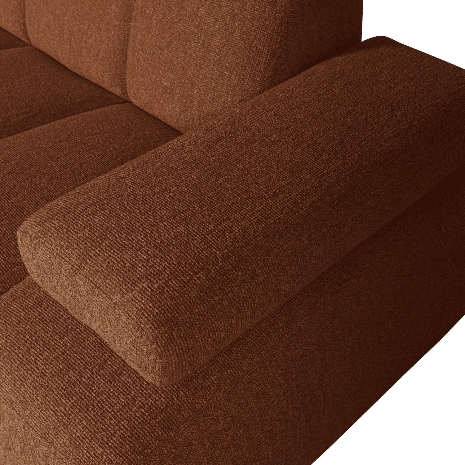 WOOOD Mojo chaise longue links boucle roest bruin melange Bruin Bank