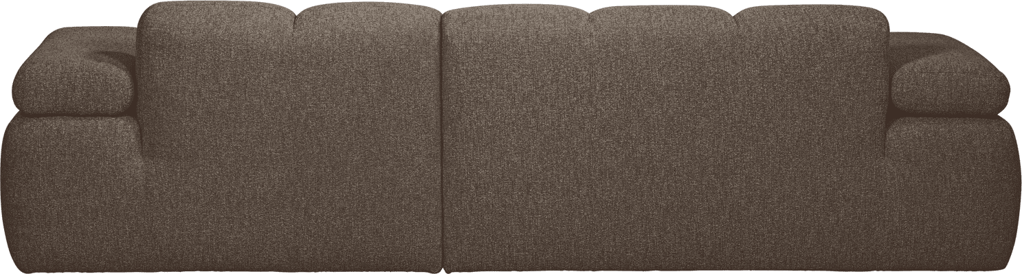 WOOOD Mojo chaise longue rechts boucle bruin melange Bruin Bank