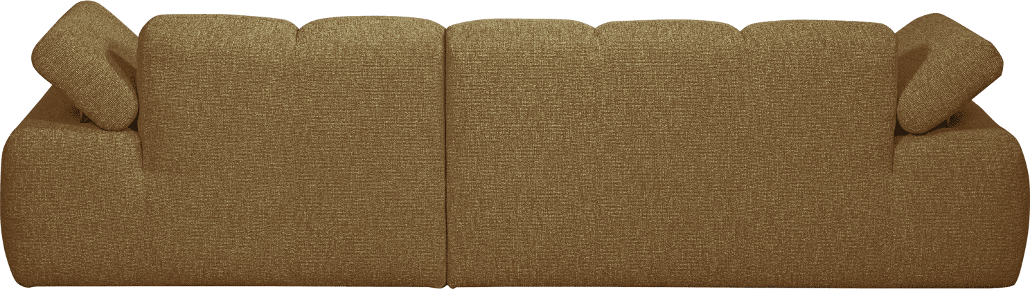 WOOOD Mojo chaise longue rechts boucle geel bruin melange Bruin Bank