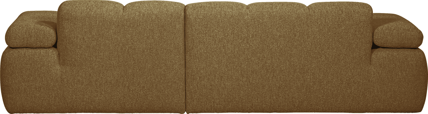 WOOOD Mojo chaise longue rechts boucle geel bruin melange Bruin Bank