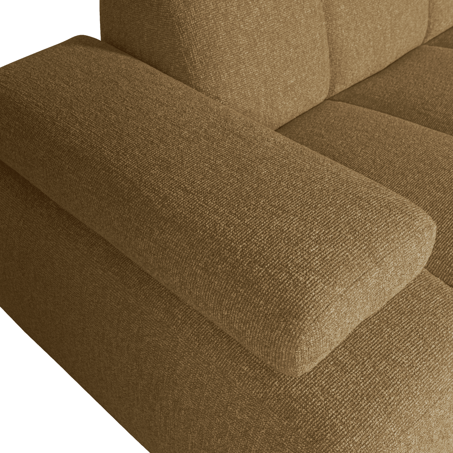 WOOOD Mojo chaise longue rechts boucle geel bruin melange Bruin Bank