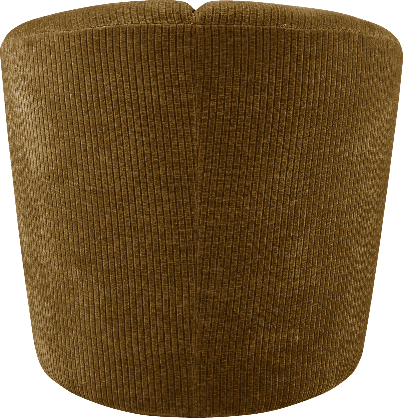 WOOOD Mojo draaifauteuil geweven ribstof honing geel Geel Draaifauteuil