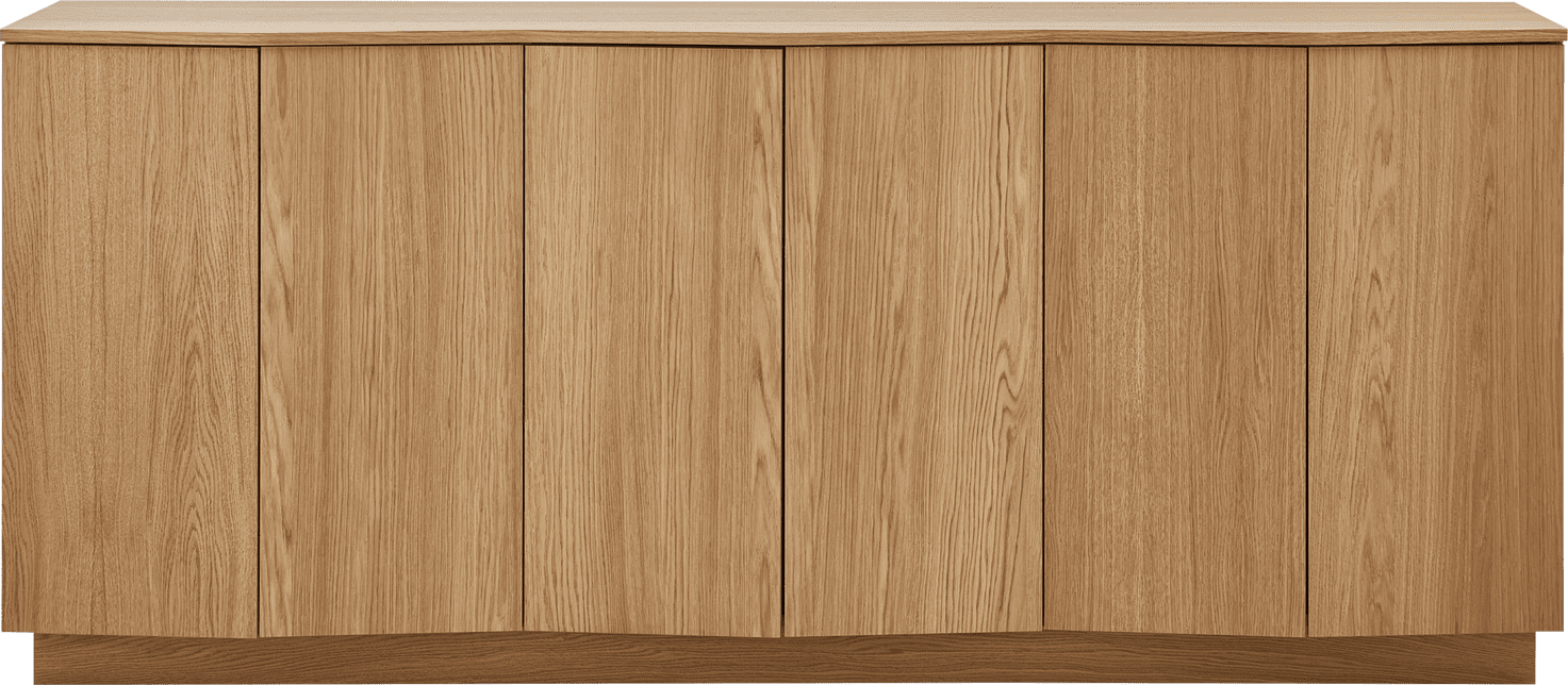 WOOOD Zuma dressoir 200cm eiken transparant Transparant Dressoir|Kast