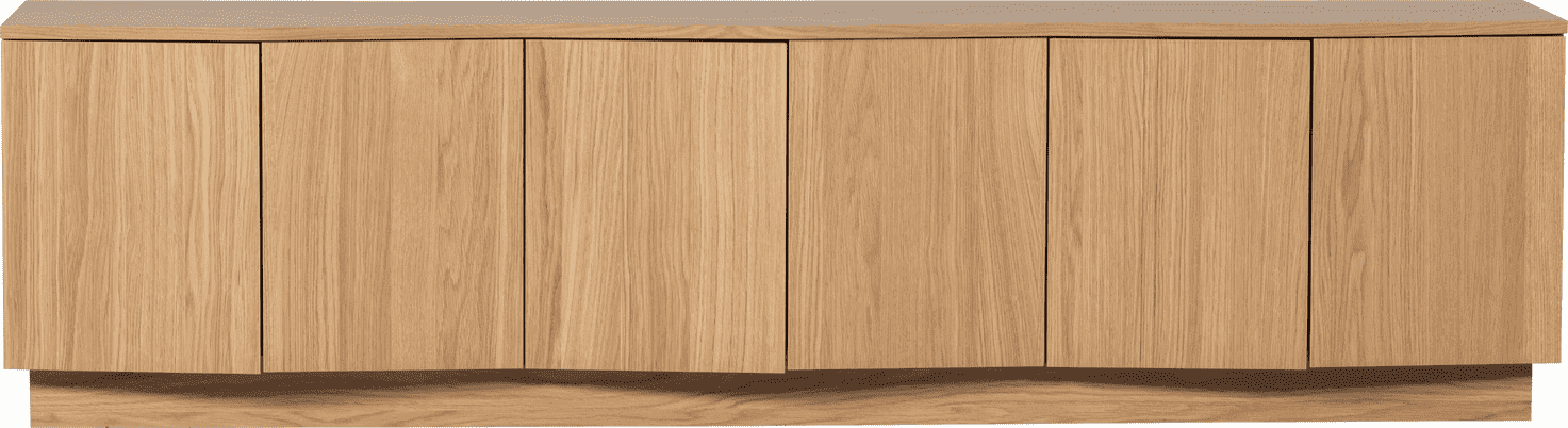 WOOOD Zuma tv meubel 200cm eiken transparant Naturel Tv-meubel|Tv-dressoir