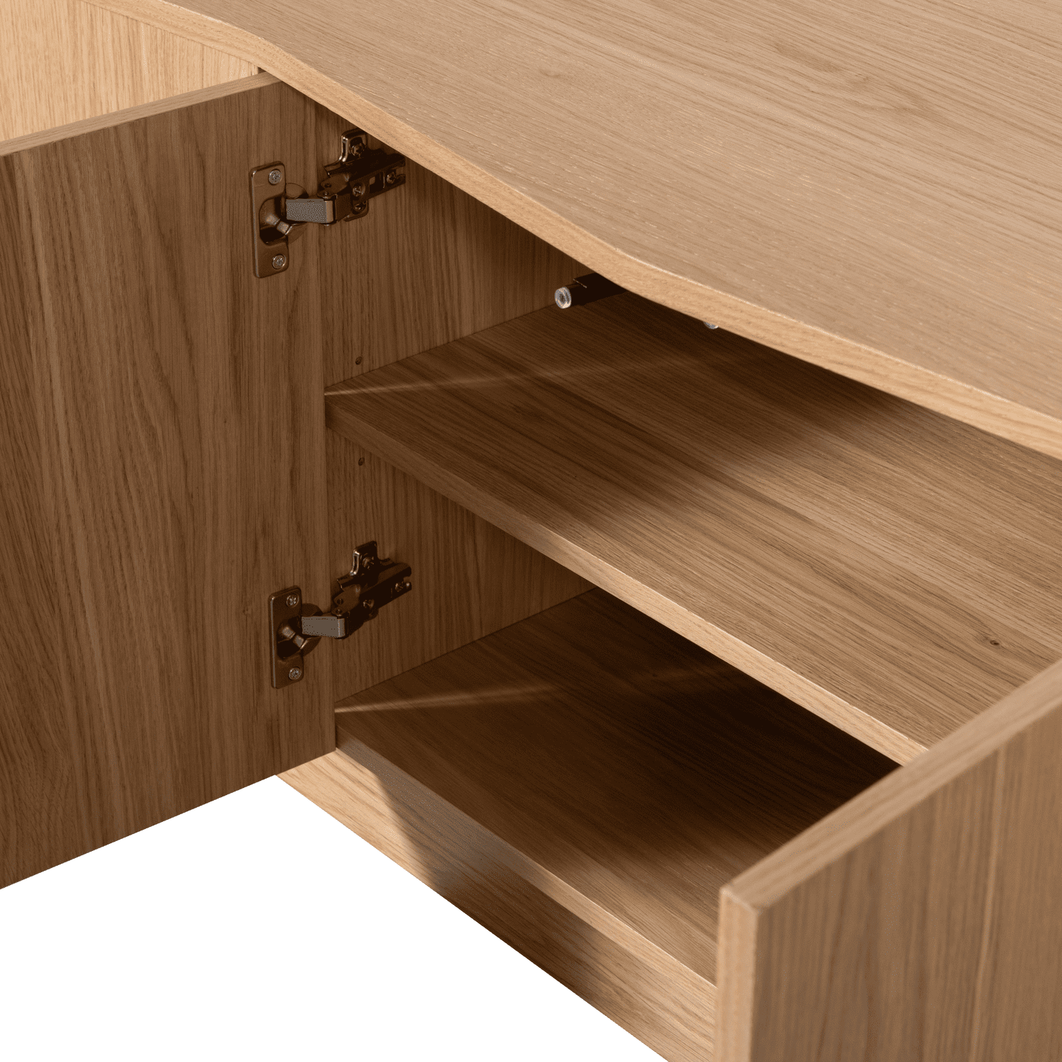 WOOOD Zuma tv meubel 200cm eiken transparant Naturel Tv-meubel|Tv-dressoir
